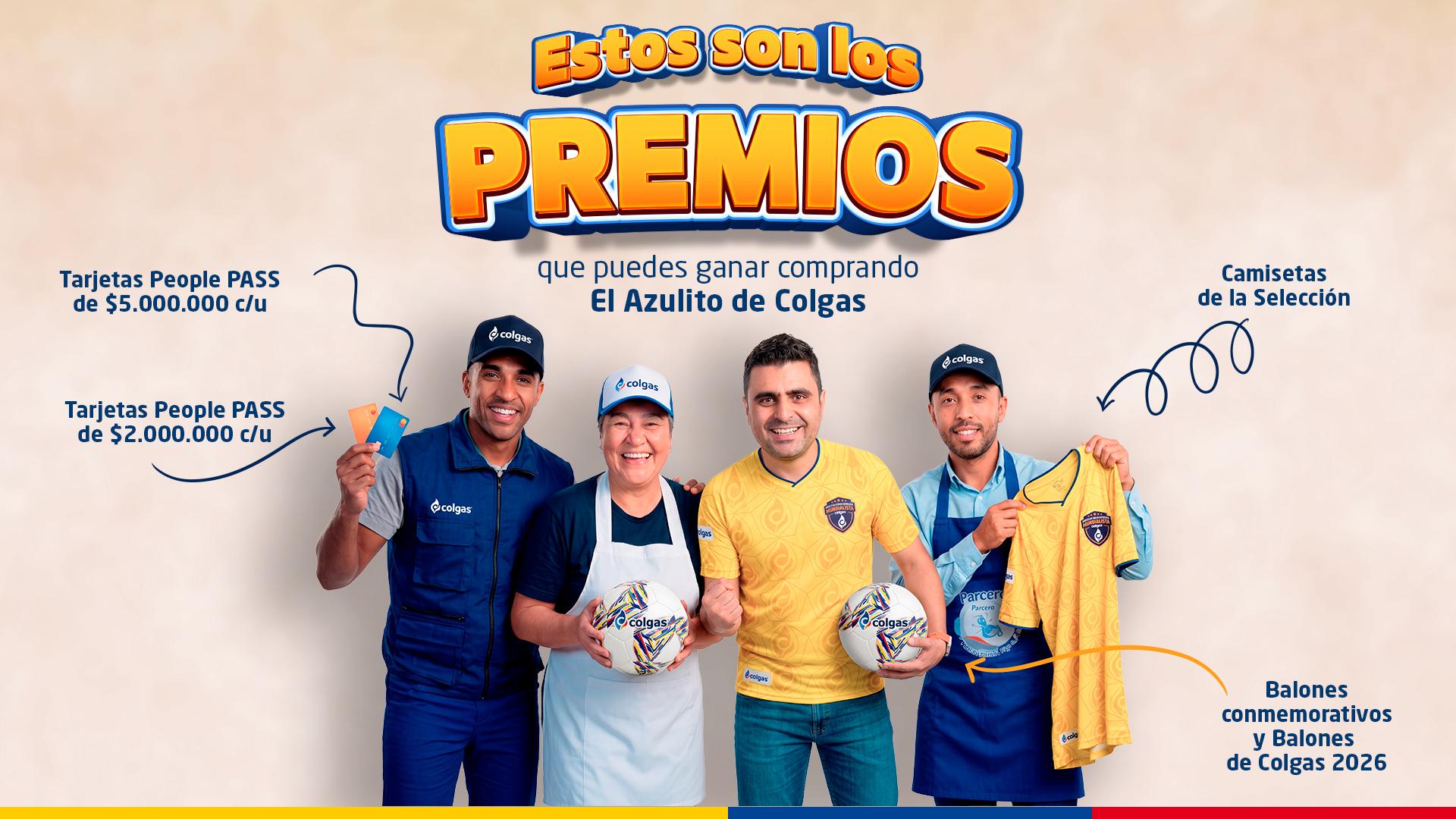 Premios del sorteo