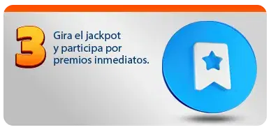 Paso 3: Gira el jackpot y participa por premios inmediatos
